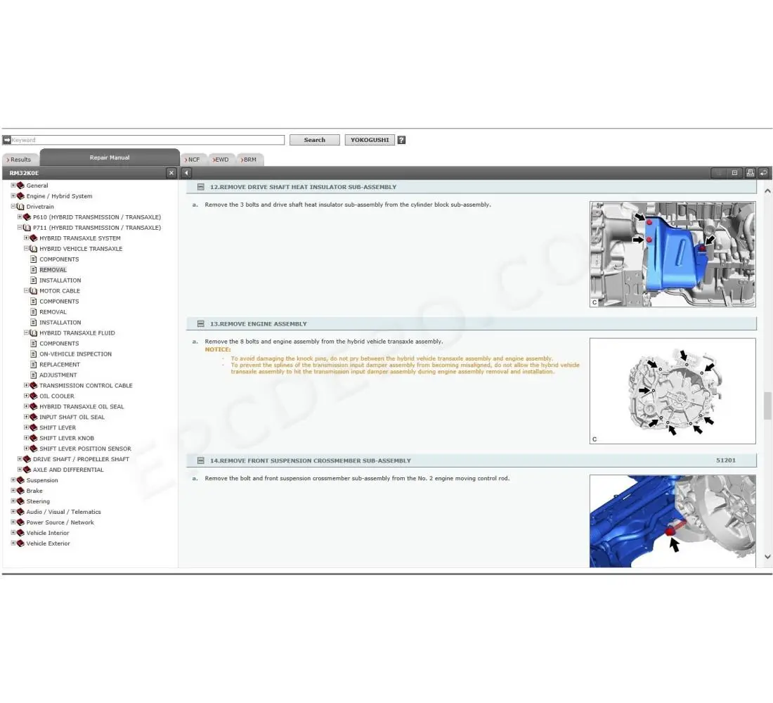 Toyota C-HR Hybrid 2016 - 2023 service & repair manual